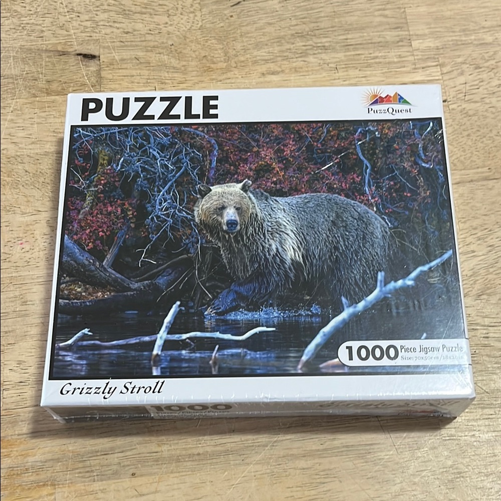Grizzly Stroll Puzzle 1000 Piece Jigsaw Puzzle Sealed